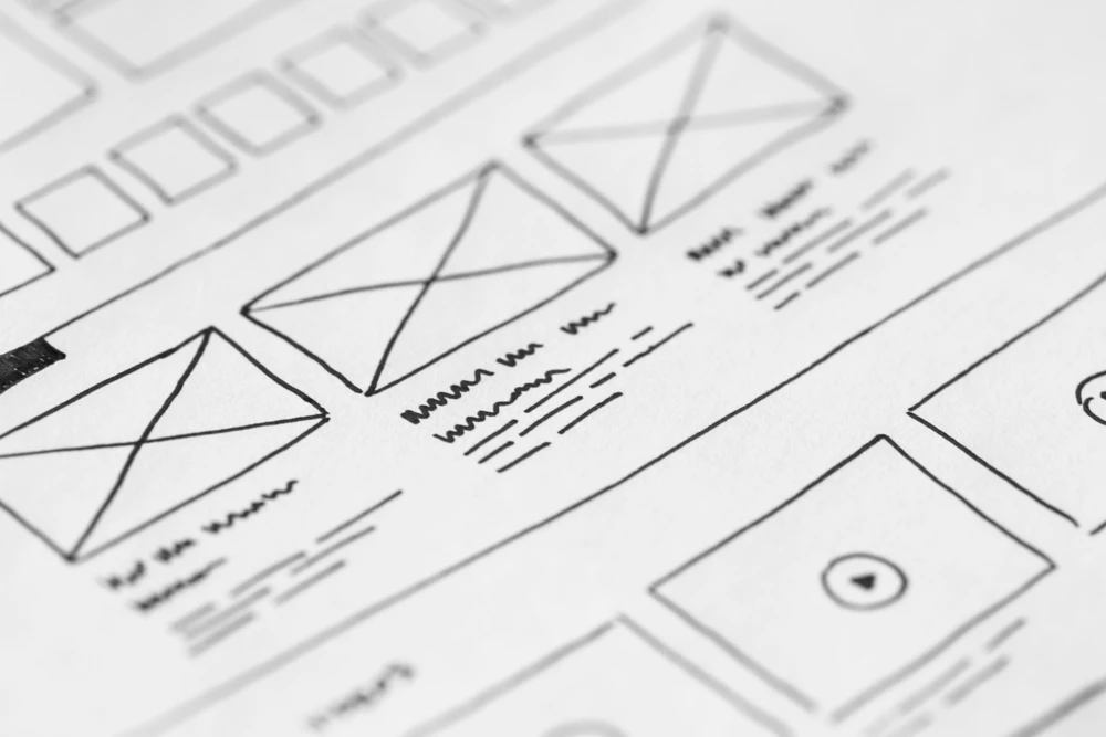 Planejamento de estrutura de site (wireframe)